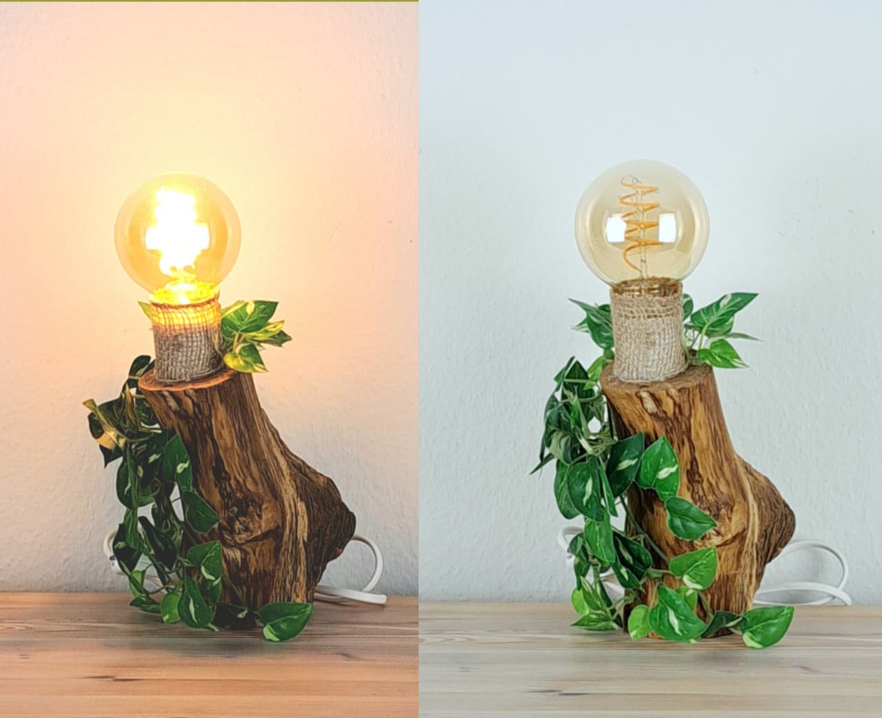 Golden Branch – Designlampe und ReLight Unikat