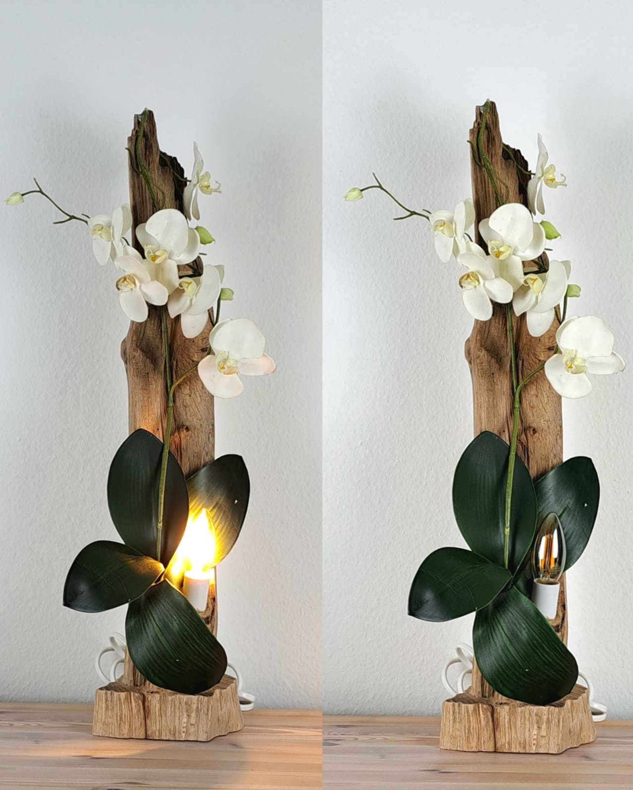 Orchid Grace – Designlampe und ReLight Unikat