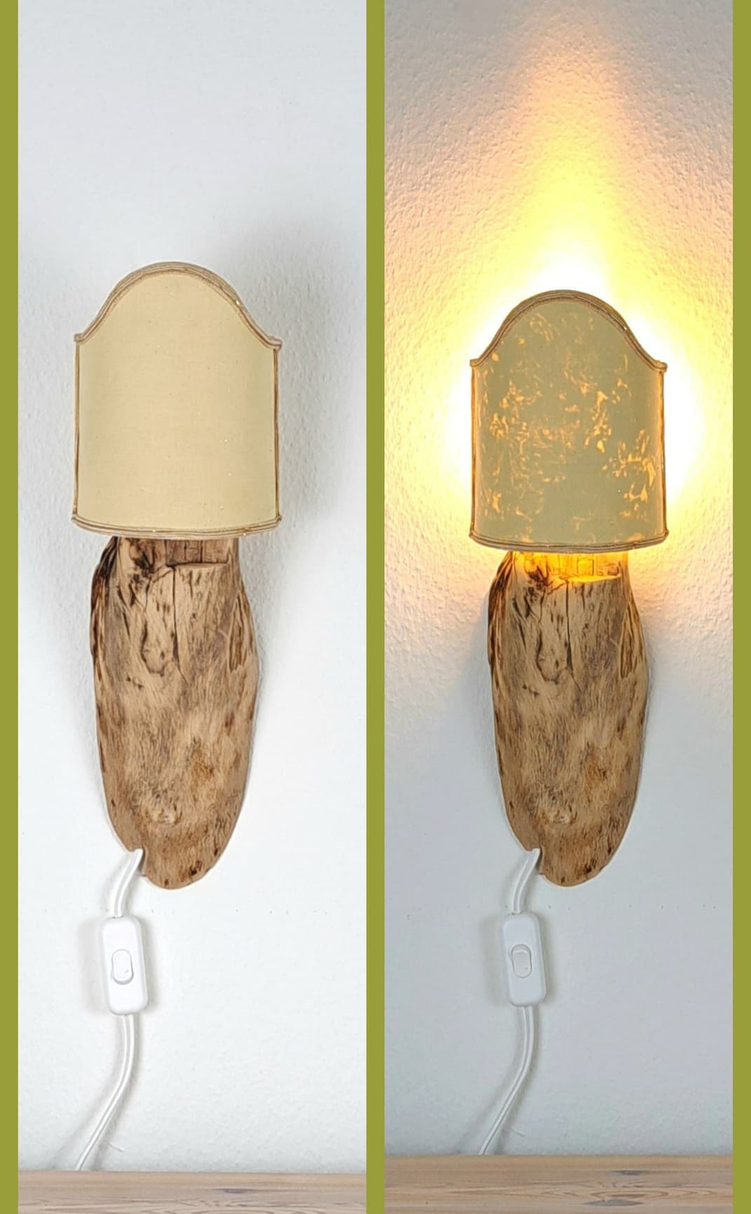 Vintage Wood Glow – Designlampe und ReLight Unikat